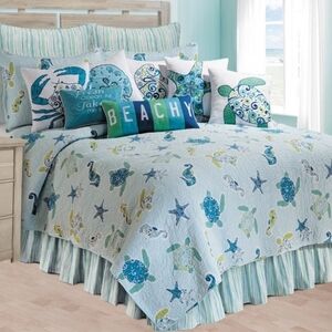 C&F Home Imperial Coast Full/Queen Quilt 100% Cotton Reversible Bedspread